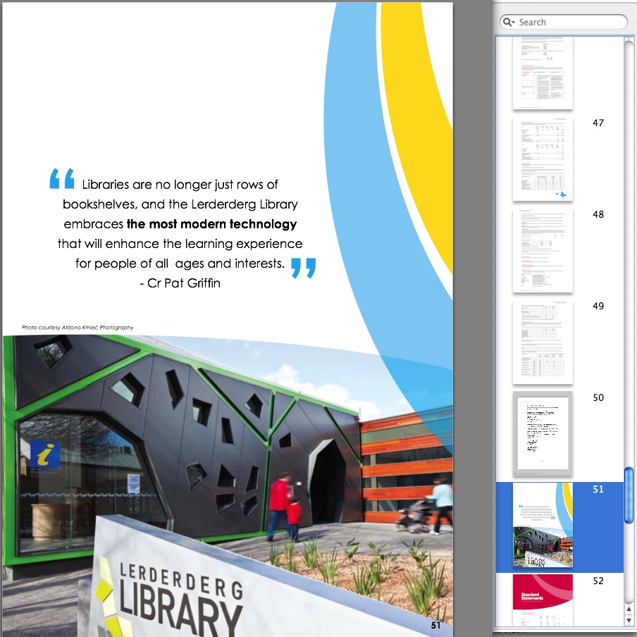 Central Highlands Library Annual Report Photography Commercial