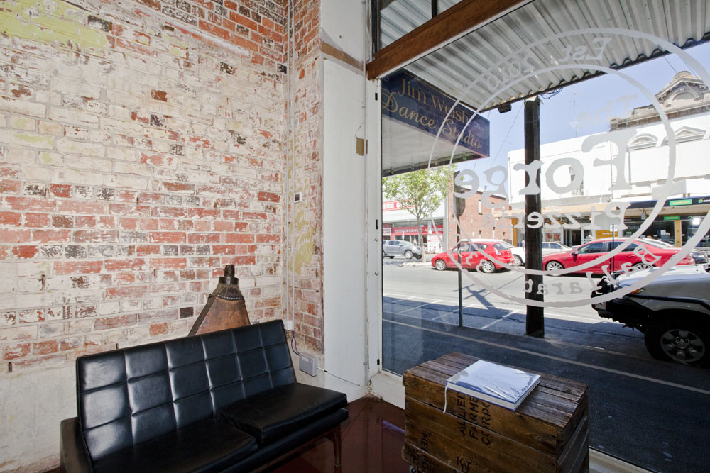 window signage Forge pizza Ballarat Commercial Interiors Architecture Photography