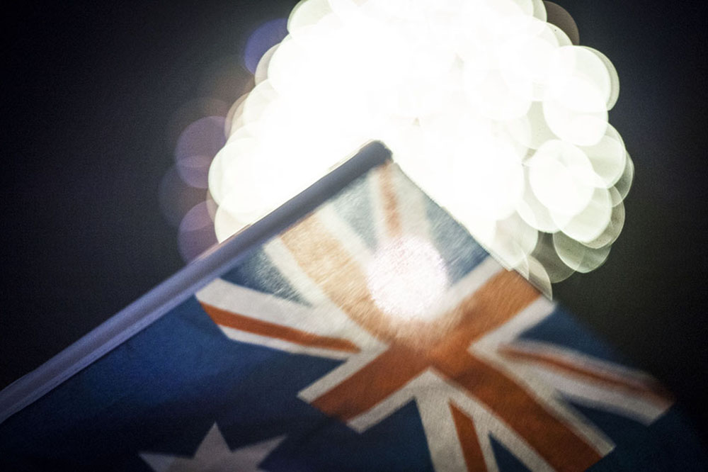Australia Day Ballarat Fireworks resembling Display Eureka Rebellion Fight for Democracy