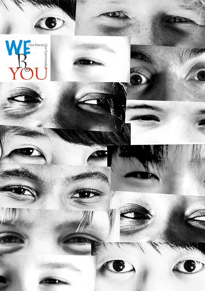 We R You Ballarat community photography project Photography & Design: Aldona Kmiec paste ups