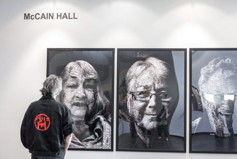 Mosaic Portraits by Artist Aldona Kmiec Under the Floorboards Multicultural Australian Faces Contemporary Portrait Photographers Aldona Kmiec Ballarat Melbourne Under the Floorboards Exhibition Art Gallery Ballarat