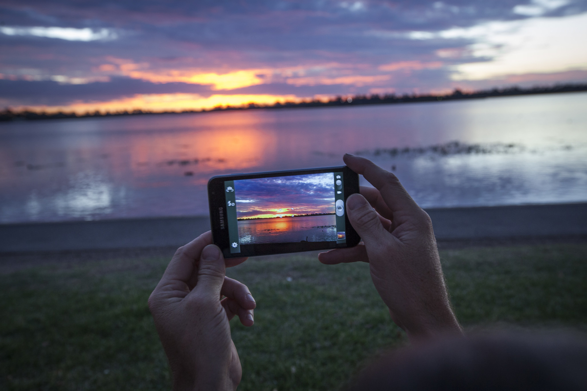 lifestyle Ballarat sunset Photography mobile photos Lake Wendouree Ballarat sunsets