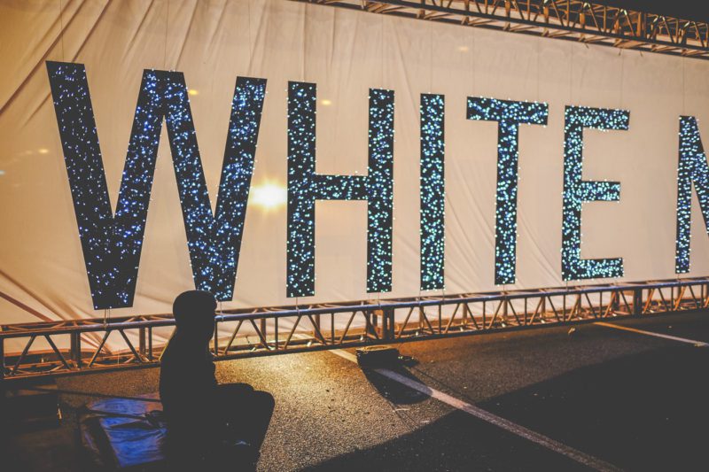 White Night Ballarat neon installation lights