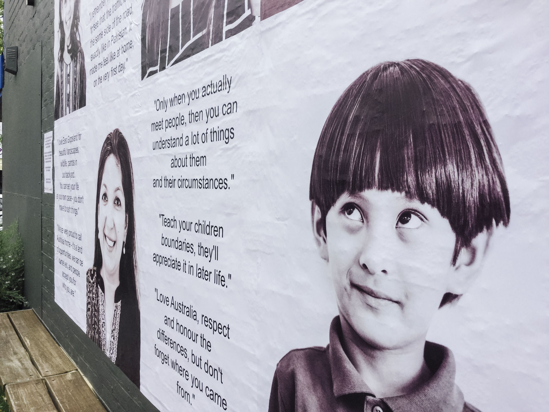 All of Us Posters Bairnsdale street art culture diversity week Aldona Kmiec Artist East Gippsland