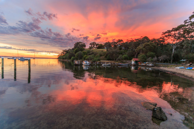 Views from Nungurner Jetty Road retreat in Nungurner East Gippsland photography